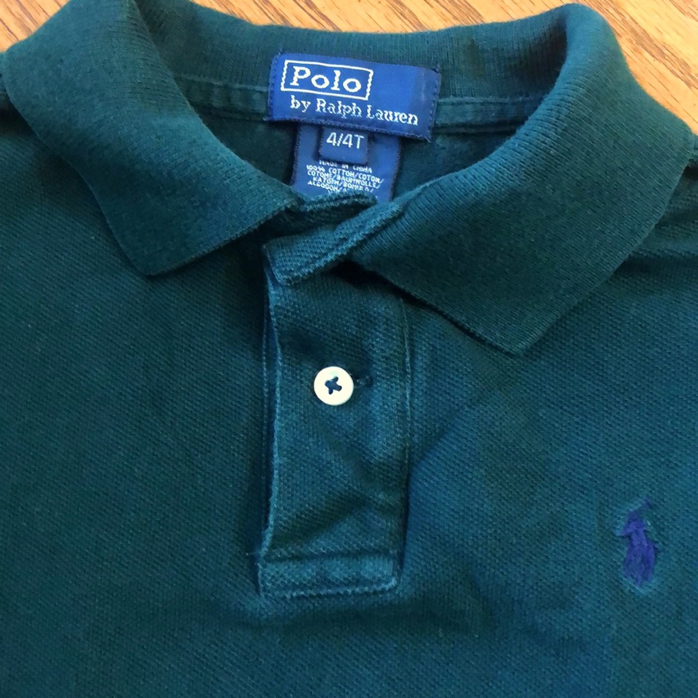 Hunter green 4T polo shirt